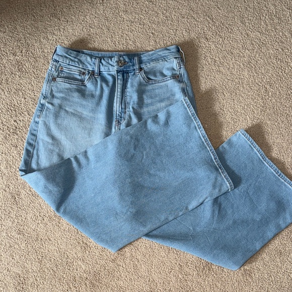 American Eagle Light Blue Baggy Wide-Leg Women Jeans - Picture 3 of 5